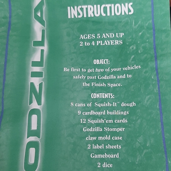 Vintage Godzilla Board Game * Milton Bradley - Picture 7 of 7